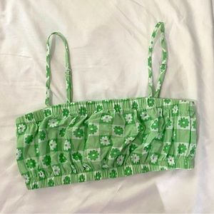 Cotton:On, small, green floral print top